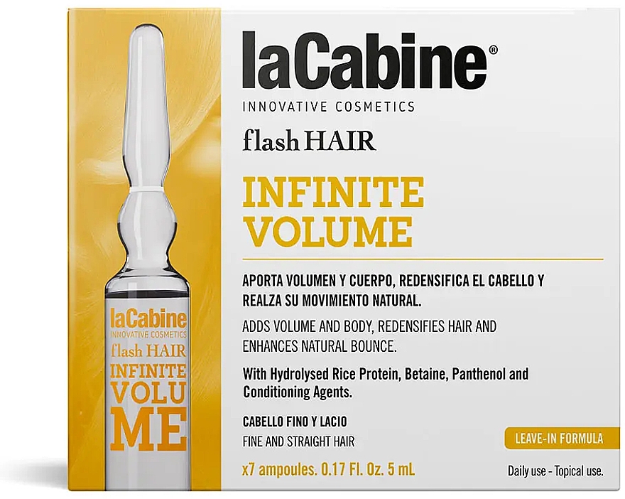 Haarampulle für mehr Volumen - La Cabine Flash Hair Infinite Volume — Bild N1