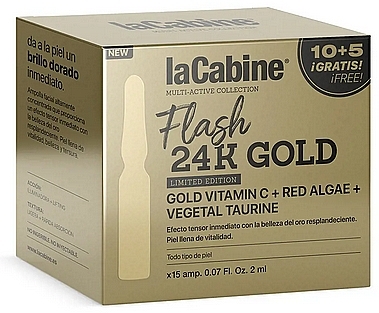 Lifting-Ampullen für das Gesicht - La Cabine Flash 24 K Gold Ampoules — Bild N3