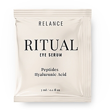 GESCHENK! Verjüngendes Augenkonturserum mit Peptiden und Hyaluronsäure - Relance Peptides + Hyaluronic Acid Eye Serum (Probe)  — Bild N1