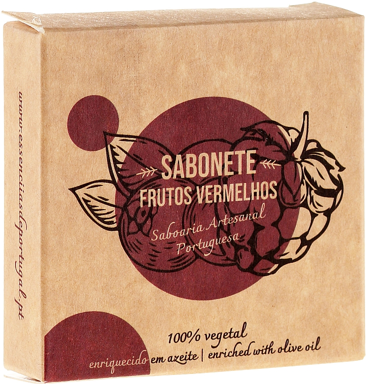 Naturseife Red Fruits - Essencias De Portugal Senses Red Fruits Soap With Olive Oil — Bild N1
