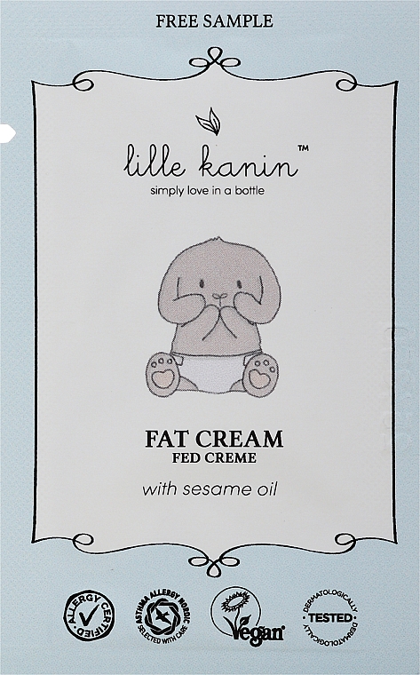 GESCHENK! Gesichtscreme - Lille Kanin Fat Cream (Probe)  — Bild N1