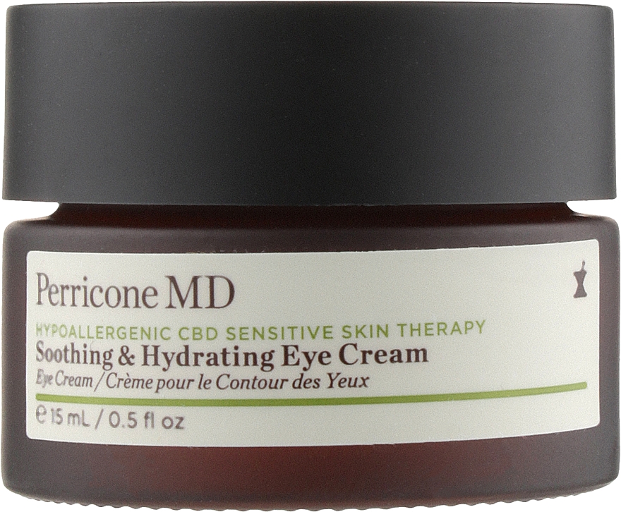 Beruhigende und pflegende Augencreme - Perricone MD Hypoallergenic CBD Sensitive Skin Therapy Soothing & Hydrating Eye Cream — Bild N2