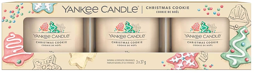 Duftende Minikerze im Glas - Yankee Candle Christmas Cookie Filled Votive — Bild N2