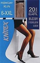 Strumpfhose für Damen Elastil 20 Den Visone - Knittex — Bild N1