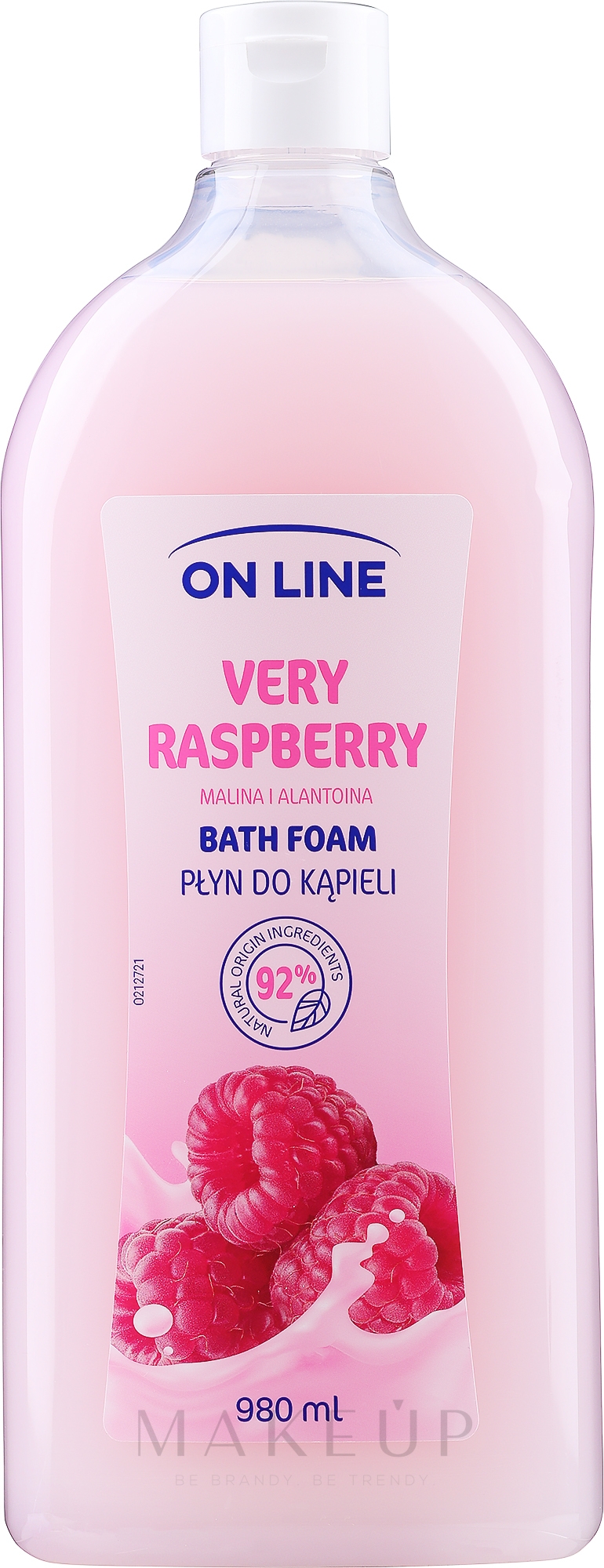 Badeschaum mit Allantoin und Himbeerextrakt - On Line Bath Foam Very Raspberry — Bild 980 ml