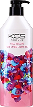 Düfte, Parfümerie und Kosmetik Feuchtigkeitsspendendes Shampoo für trockenes und strapaziertes Haar mit süßem Blumenduft - KCS Fall In Love Perfumed Shampoo