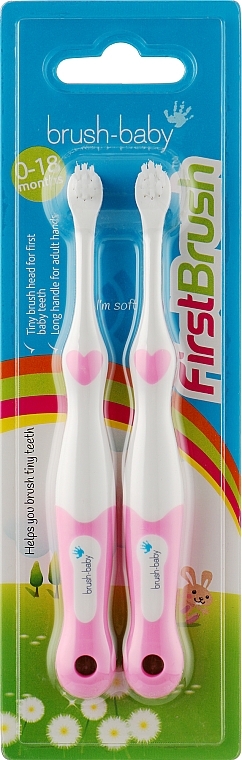 2er-Set Kinderzahnbürsten, rosa - Brush-Baby — Bild N1