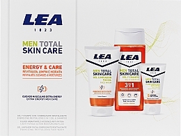 Gesichts- und Körperpflegeset - Lea Men Total Skin Care Energy & Care (Duschgel 300ml + Gesichtswaschschaum 150ml + Gesichtsfluid 50ml) — Bild N1