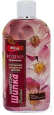 Feuchtigkeitsspendendes Shampoo für trockenes Haar mit Hagebutte - Milva Rosehip Shampoo — Bild N1