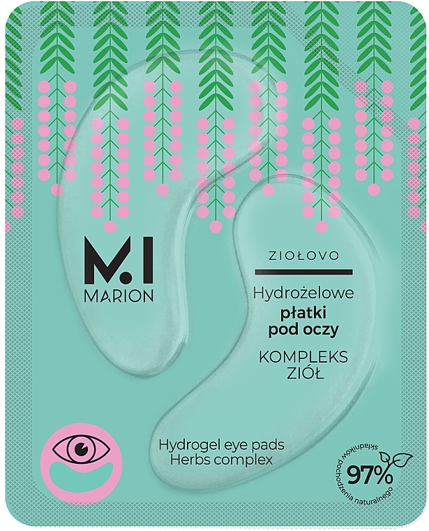 Hydrogel-Augenpatches - Marion Hydrogel Eye Pads Herbs Complex — Bild N1