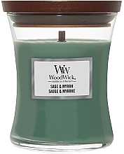 Düfte, Parfümerie und Kosmetik Duftkerze im Glas - WoodWick Hourglass Candle Sage & Myrth
