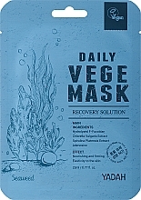 Düfte, Parfümerie und Kosmetik Tuchmaske für das Gesicht mit Algen - Yadah Daily Vege Mask Seaweed