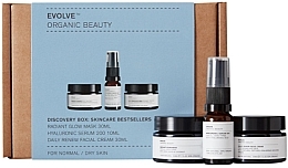 Düfte, Parfümerie und Kosmetik Set - Evolve Organic Beauty (mask/30ml + serum/10ml + cr/30ml)