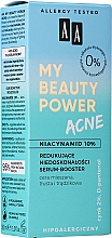 Entzündungshemmender Serum-Booster für das Gesicht mit Niacinamid 10%, Zink und AHA-Säuren - AA My Beauty Power Acne — Bild N3