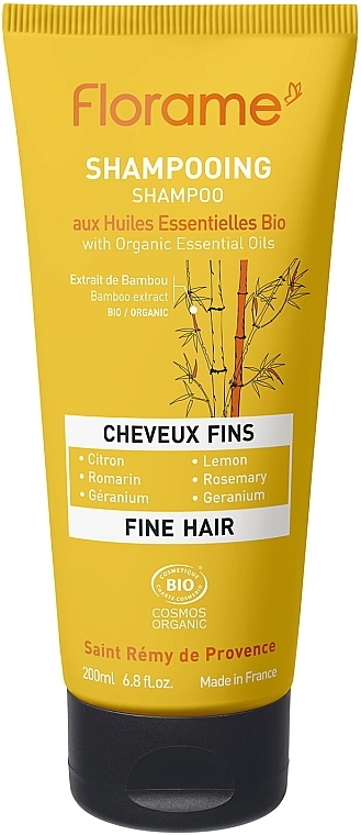 Shampoo für feines Haar - Florame Fine Hair Shampoo — Bild N1
