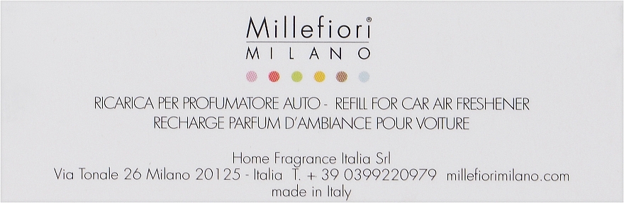 Autoduft Ersatzfüllung schwarz - Millefiori Milano Icon Refill Nero — Bild N1