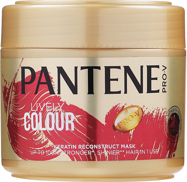 Intensive Haarmaske Farbschutz und Glanz - Pantene Pro-V Lively Colour — Bild N1