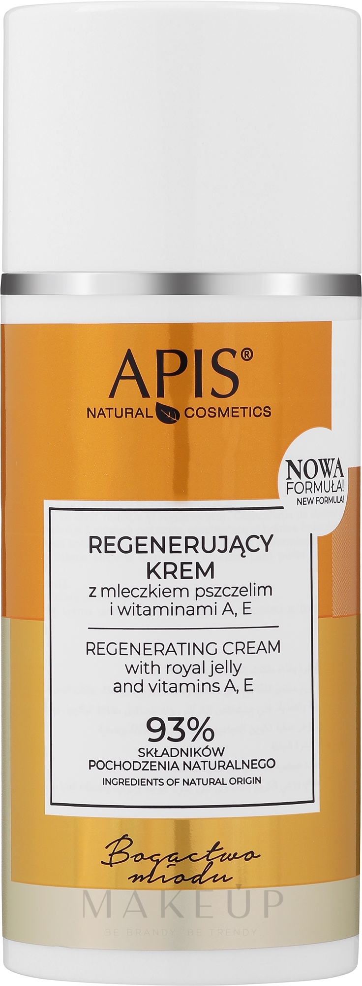 Revitalisierende Gesichtscreme mit Gelée Royale und Vitamin A und E - APIS Professional Wealth of Honey Regenerating Face Cream With Royal Jelly and Vitamins A + E — Bild 100 ml