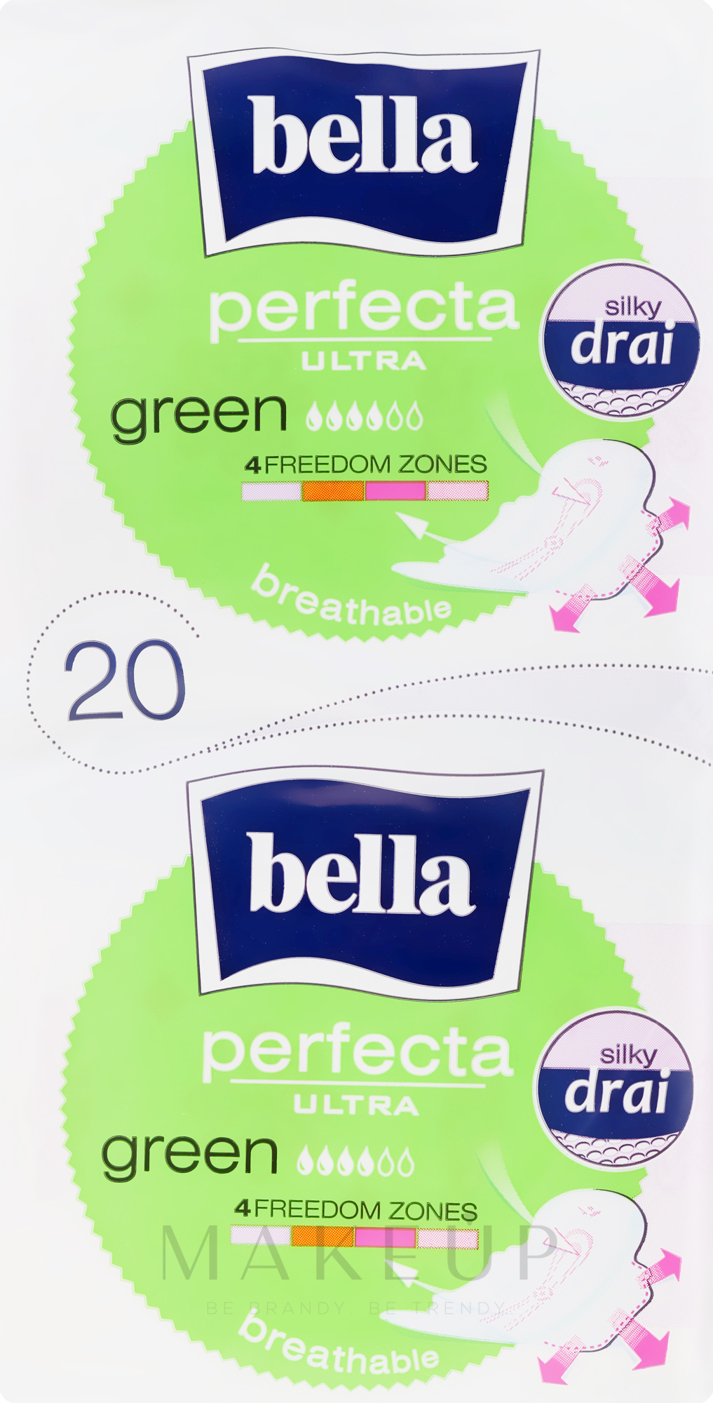 Damenbinden Perfecta Green Drai Ultra 10+10 St. - Bella — Bild 20 St.