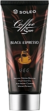 Düfte, Parfümerie und Kosmetik Solariumcreme mit doppeltem Kaffeeextrakt, Sheabutter und Anti-Aging-Komplex - Soleo Coffee Sun Black Espresso
