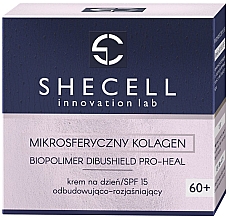 Düfte, Parfümerie und Kosmetik Regenerierende und aufhellende Tagescreme mit Kollagen 60+ - Shecell Innovation Lab Mikrosferyczny Kollagen SPF15