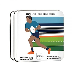 Energetisierende Seife nach dem Sport im Metallbox Rugby - Scottish Fine Soaps Rugby Sports Soap In A Tin — Bild N1