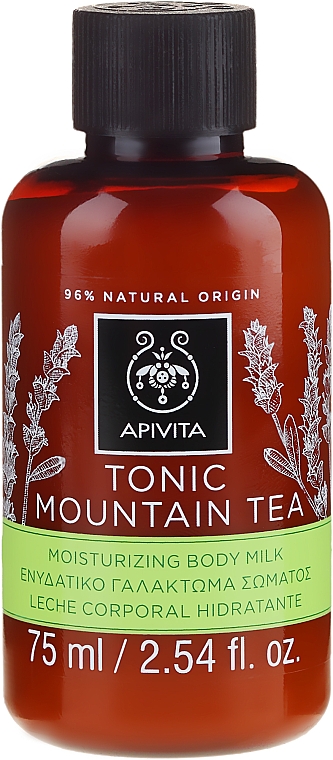 Feuchtigkeitsspendende Körpermilch mit Bio Malotira-Extrakt - Apivita Tonic Mountain Tea Moisturizing Body Milk — Bild N1