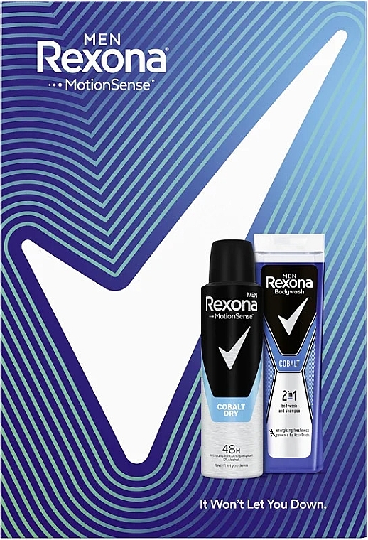 Duftset für Männer - Rexona Men Cobalt (Deodorant 150ml + Duschgel 250ml) — Bild N2