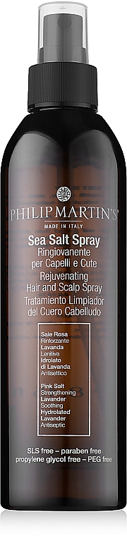 Beruhigendes und regenerierendes Haar- und Kopfhautspray mit Meersalz und Lavendelextrakt - Philip Martin's Sea Salt Spray — Bild N3
