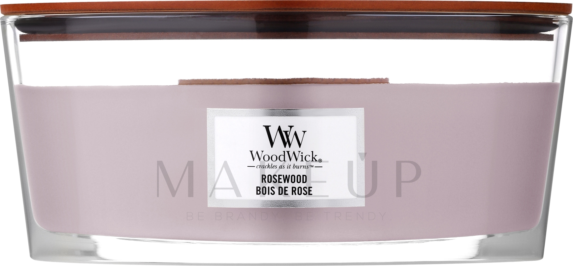 Duftkerze im Glas Rosewood - WoodWick Hearthwick Flame Ellipse Candle Rosewood — Bild 453.6 g