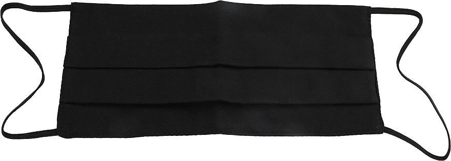 Mundschutzmaske aus Baumwolle für das Gesicht schwarz - Gioia — Bild N1