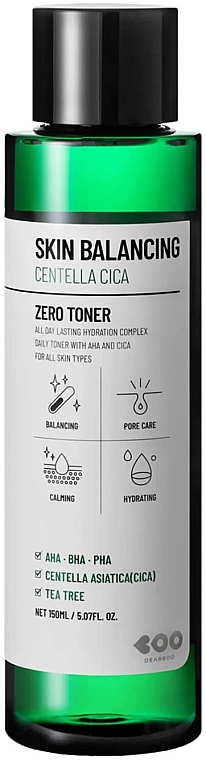 Beruhigendes Gesichtswasser - Dearboo Skin Balancing Centella Cica Zero Toner — Bild N1