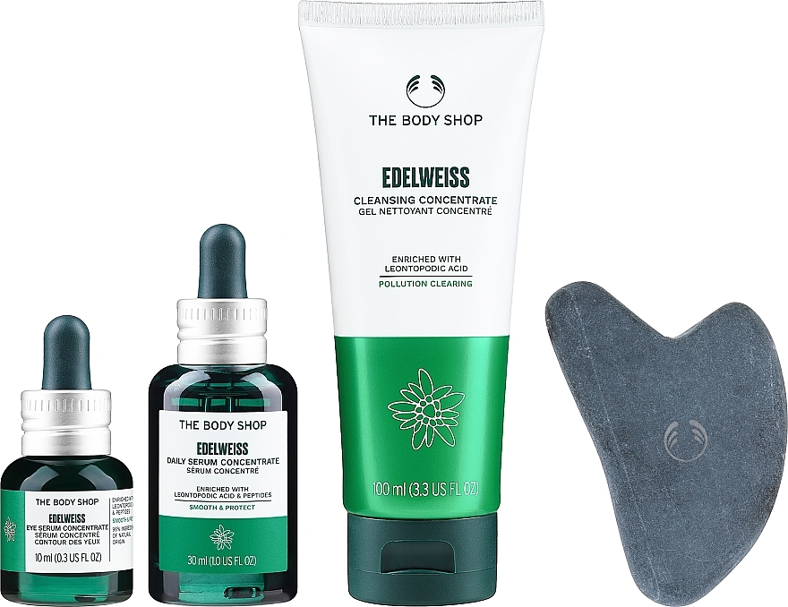 Gesichtspflegeset - The Body Shop Fresh & Festive Edelweiss Skincare Gift Christmas Gift Set  — Bild N2
