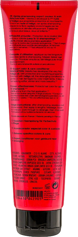 Haarspülung für coloriertes Haar - Melvita Organic Expert Color Conditioner With Indigo Oil — Bild N2
