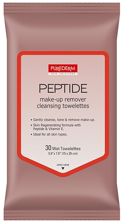 Make-up-Entfernungstücher mit Peptiden  - Purederm Peptide Make-Up Remover Cleansing Towelettes — Bild N2