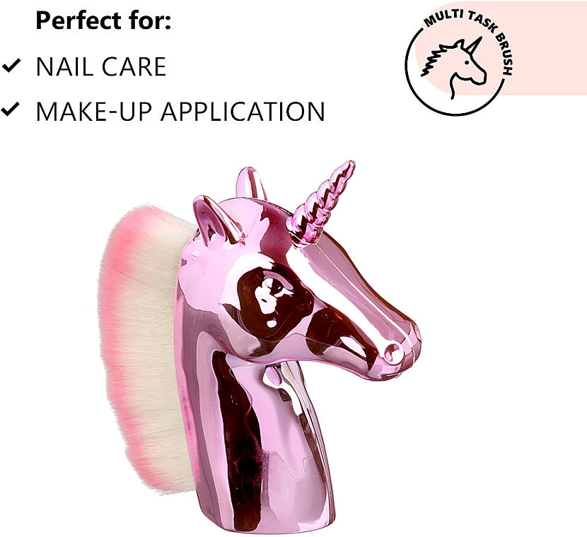 Multifunktionale Bürste zur Nagelpflege und zum Make-up Einhorn - Sincero Salon Multifunctional Brush Unicorn — Bild N2