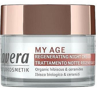 Regenerierende Nachtcreme mit Bio-Hibiskus und Ceramiden - Lavera My Age Regenerating Night Cream — Bild N1