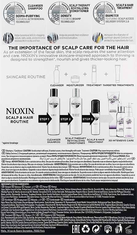 Nioxin Hair System 2 Kit - Haarpflegeset (Shampoo 150ml + Conditioner 150ml + Haarmaske 40ml) — Foto N3