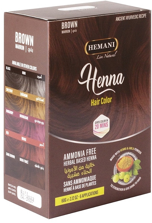 Henna für Haare - Hemani Henna Natural Hair Color — Bild N2