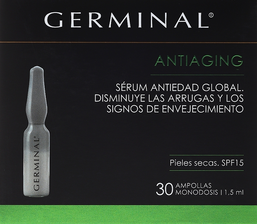 Gesichtsampullen für trockene Haut - Germinal Deep Action Anti-Aging Serum For Dry Skin — Bild N1