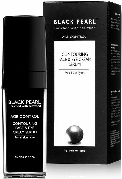 Anti-Aging Konturcreme für Gesicht und Augen - Sea Of Spa Black Pearl Age Control Contouring Face & Eye Cream Serum For All Skin Types — Bild N1