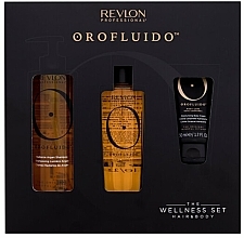 Düfte, Parfümerie und Kosmetik Set - Orofluido The Wellness Set (shampoo/240ml + h/elixir/100ml + b/cream/50ml)