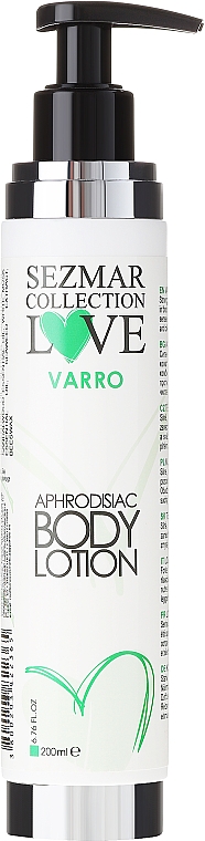 Aphrodisiakum Körperlotion - Sezmar Collection Love Varro Aphrodisiac Body Lotion — Bild N2