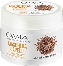 Düfte, Parfümerie und Kosmetik Haarmaske mit Leinöl - Omia Laboratori Ecobio Linseed Oil Hair Mask