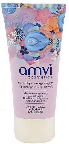 Pflegende und regenerierende Nachtcreme - Amvi Cosmetics Night Face Cream — Bild N1