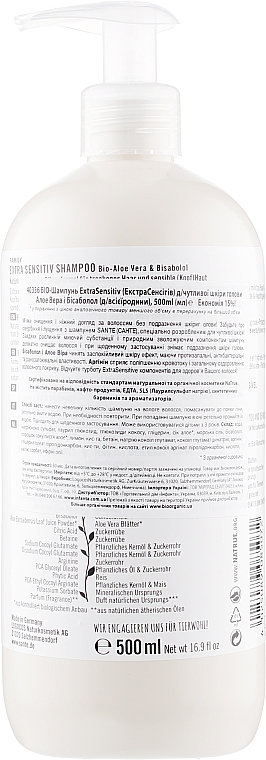Bio-Shampoo für die ganze Familie für empfindliche Kopfhaut mit Aloe Vera und Bisabolol - Sante Family Extra Sensitive Shampoo — Bild N4