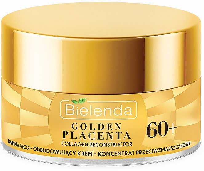 Anti-Aging-Gesichtscreme mit Kollagen und Präbiotika 60+ - Bielenda Golden Placenta Collagen Reconstructor — Bild N2