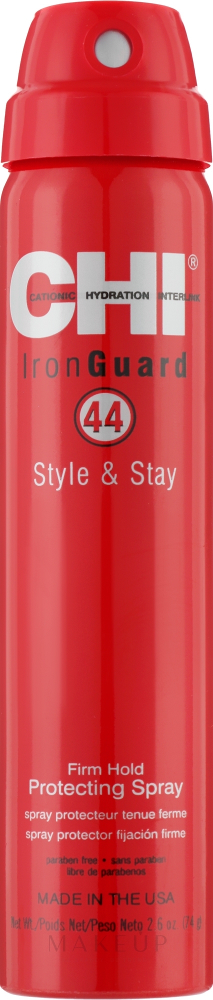 Fixierender Haarlack mit Thermoschutz - CHI 44 Iron Guard Style & Stay Firm Hold Protecting Spray — Bild 74 g