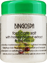 Düfte, Parfümerie und Kosmetik Fußbadesalz mit Rosskastanienextrakt und Teebaumöl - BingoSpa Sea Salt