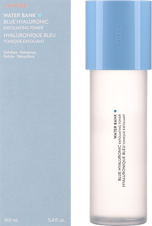 Gesichtstoner - Laneige Water Bank Blue Hyaluronic Exfoliating Toner  — Bild N2